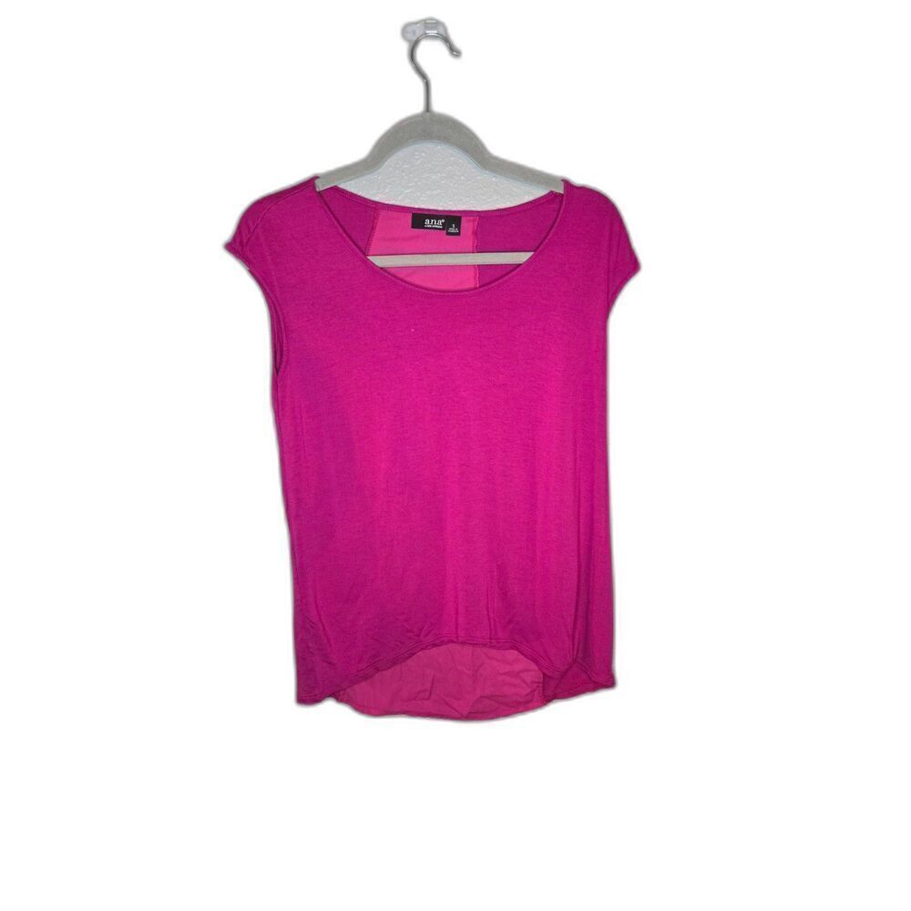a.n.a. Women's Mixed Media Pink Sleeveless Top Size Small